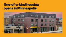 Image of the new Peris Hill housing that recently opened up in Minneapolis